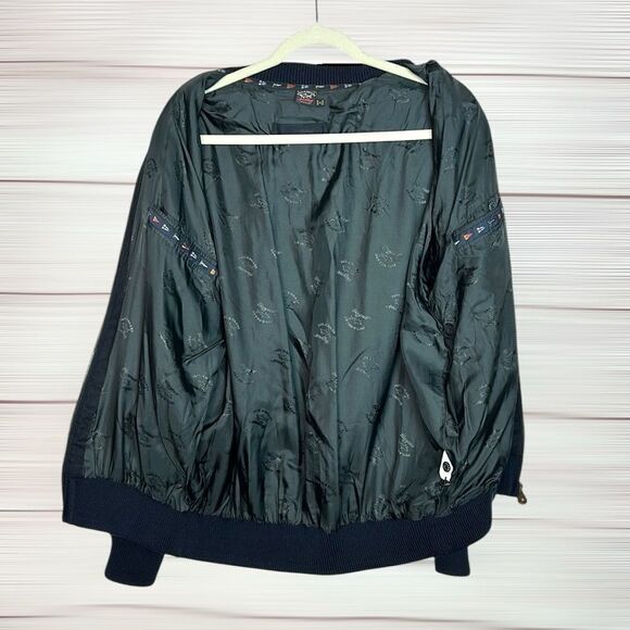 Paul & Shark Men's Navy Blue Wool Full Zip Sweater Cardigan Fully Lined Jacket M - Picture 12 of 16